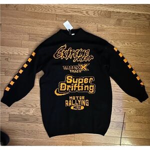 H&M Divided Women’s Oversized Sweater Dress Moto Racing Dress New Size Small